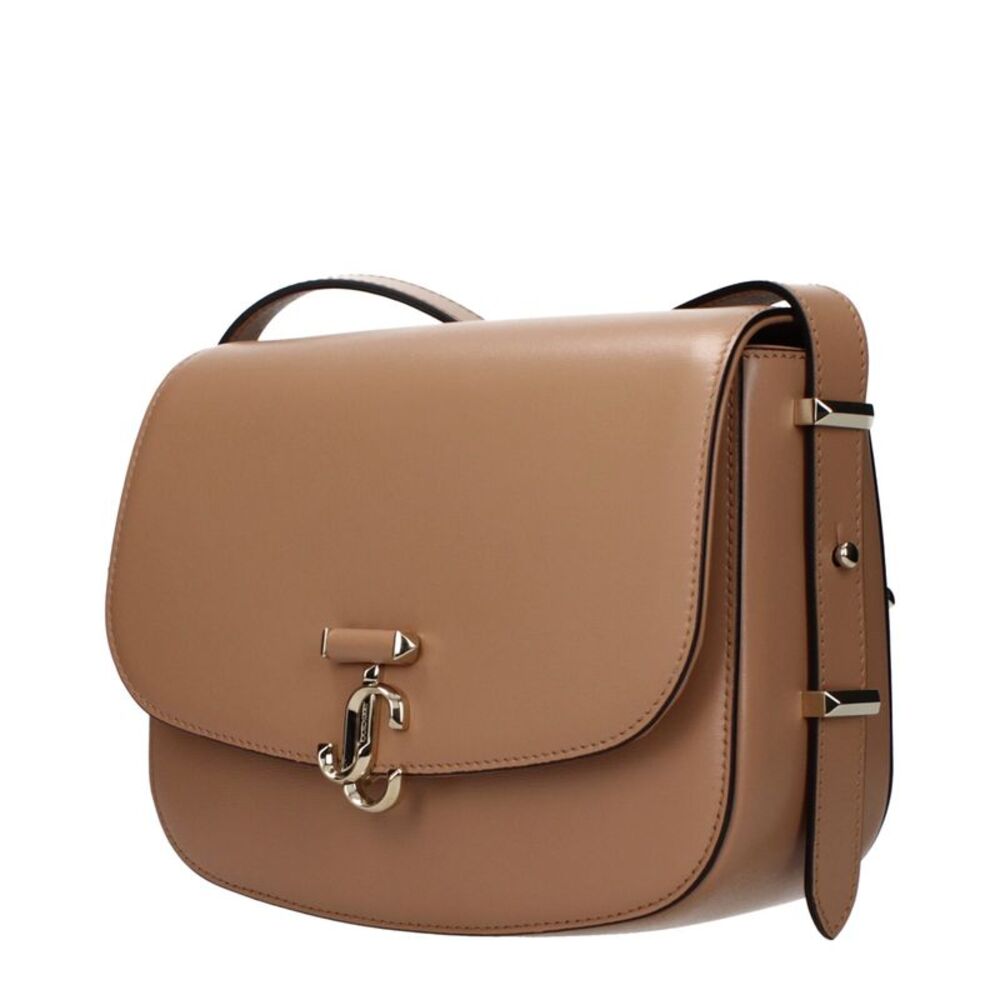 Jimmy Choo Brown Leather Crossbody Women's Bag - Picture 2 of 3